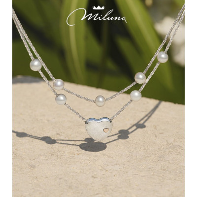 MILUNA Collezione Miss Italia Perle e Argento