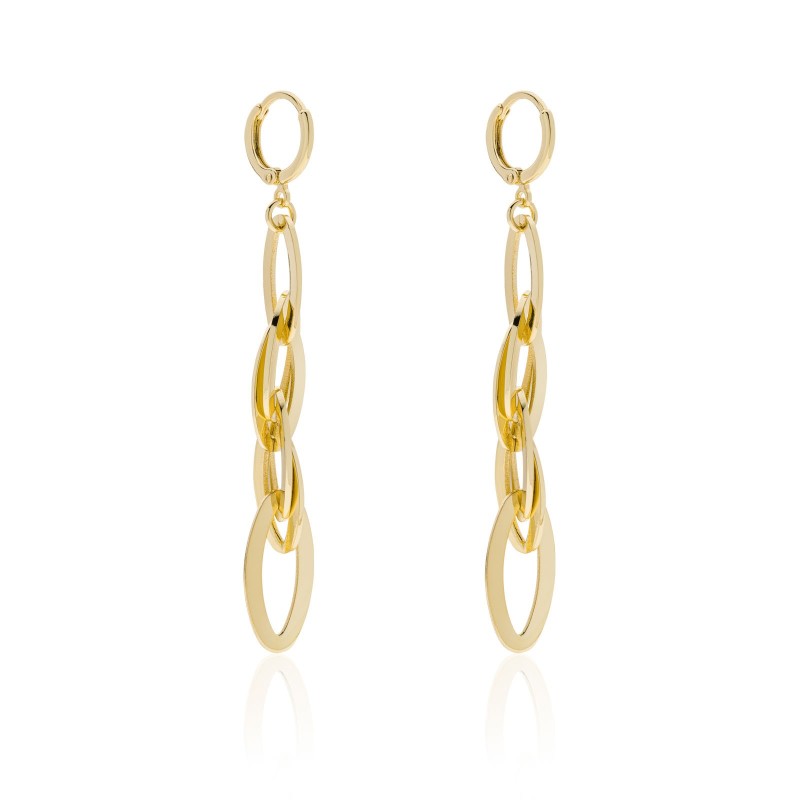 UNOAERRE Orecchini pendenti catena navette