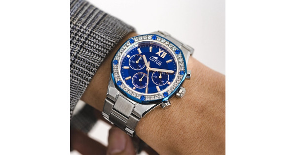 LOTUS ACCIAIO QUADRANTE BLU