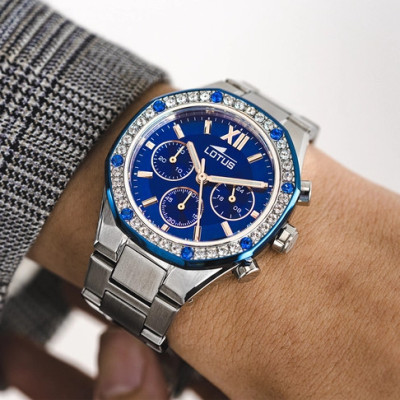 LOTUS ACCIAIO QUADRANTE BLU