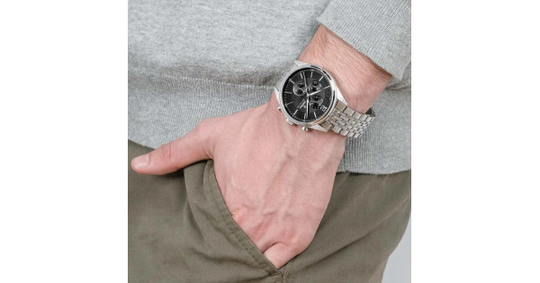 FESTINA TIMELESS CHRONOGRAPH NERO CON CINTURINO IN ACCIAIO, UOMO