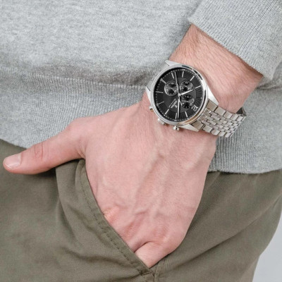 FESTINA TIMELESS CHRONOGRAPH NERO CON CINTURINO IN ACCIAIO, UOMO