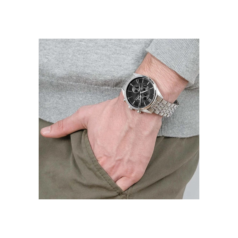 FESTINA TIMELESS CHRONOGRAPH NERO CON CINTURINO IN ACCIAIO, UOMO