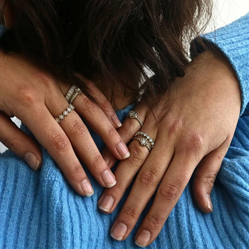 SPADARELLA Fede cuori e zirconi bianchi