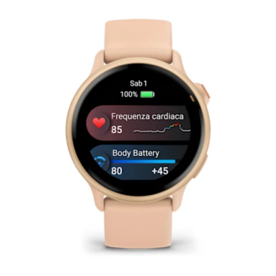GARMIN VIVOACTIVE 6 Metallic Pink Dawn con cinturino Pink Dawn