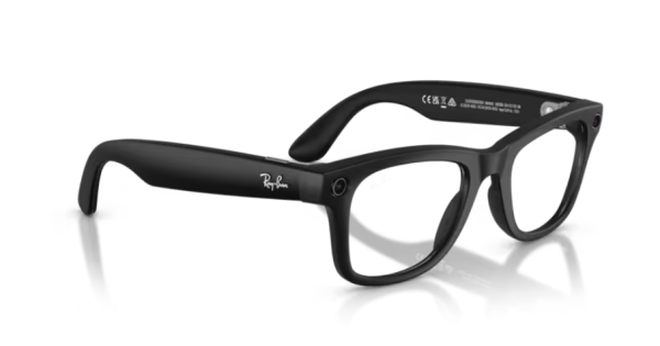 RAYBAN META AI Wayfarer 4012 GEN 2 CLEAR OPACO NERO