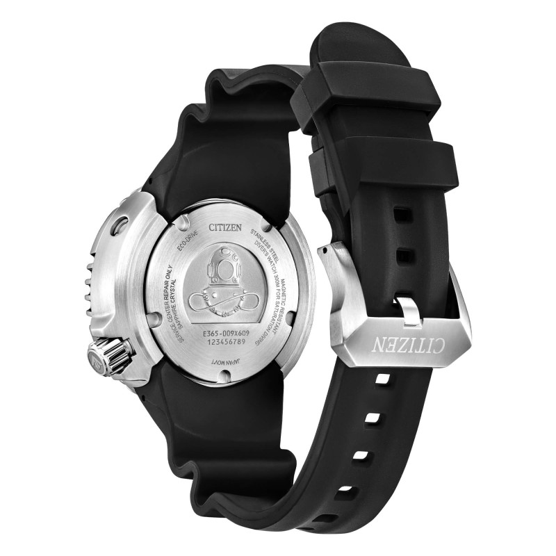 CITIZEN Diver's Eco Drive 300 mt Gas Diver Unite with Blue L.E.