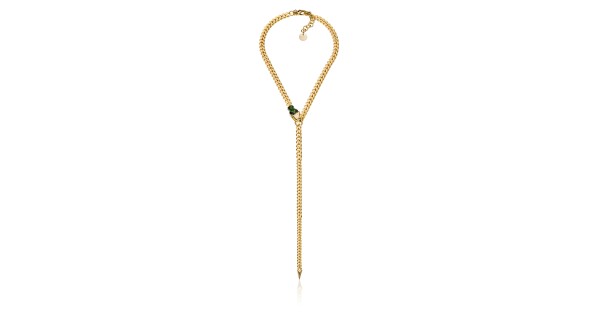 Collier di catena grumetta con serpente