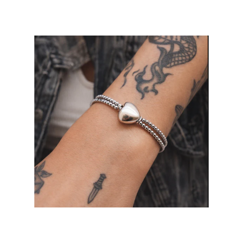 Bracciale spadino San Valentino cuore big