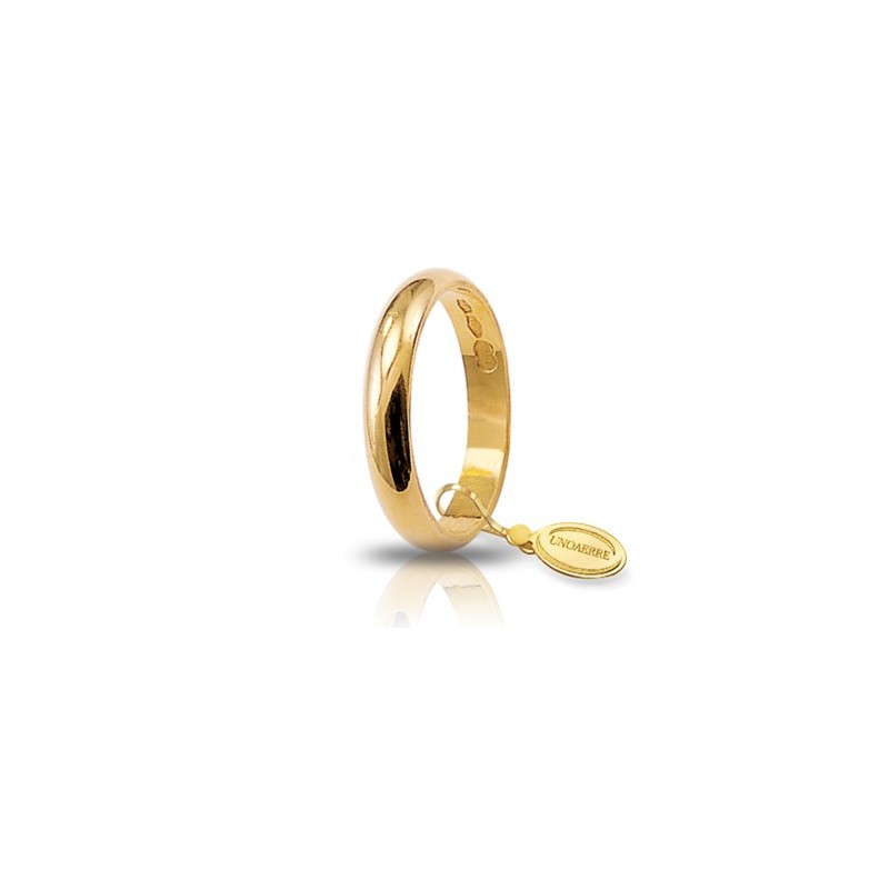 UNOAERRE Fede Nuziale Classica gr.3 in oro giallo