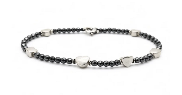 Bracciale spadino San Valentino cuoricini
