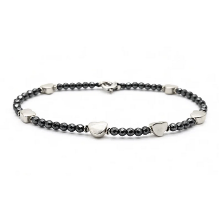 Bracciale spadino San Valentino cuoricini