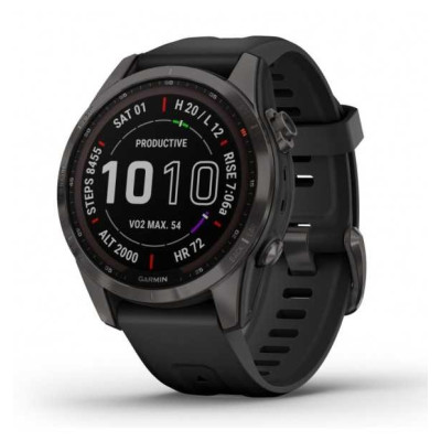 GARMIN Fenix 7S Solar Sapphire titanium carbon gray
