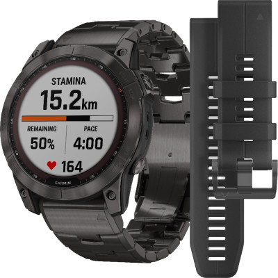 GARMIN Fenix 7 Solar Sapphire Carbon Grey